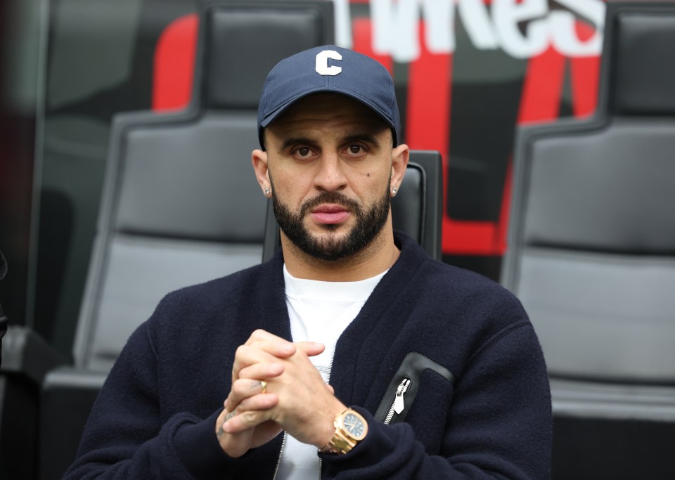 Kyle Walker at a Serie A match.