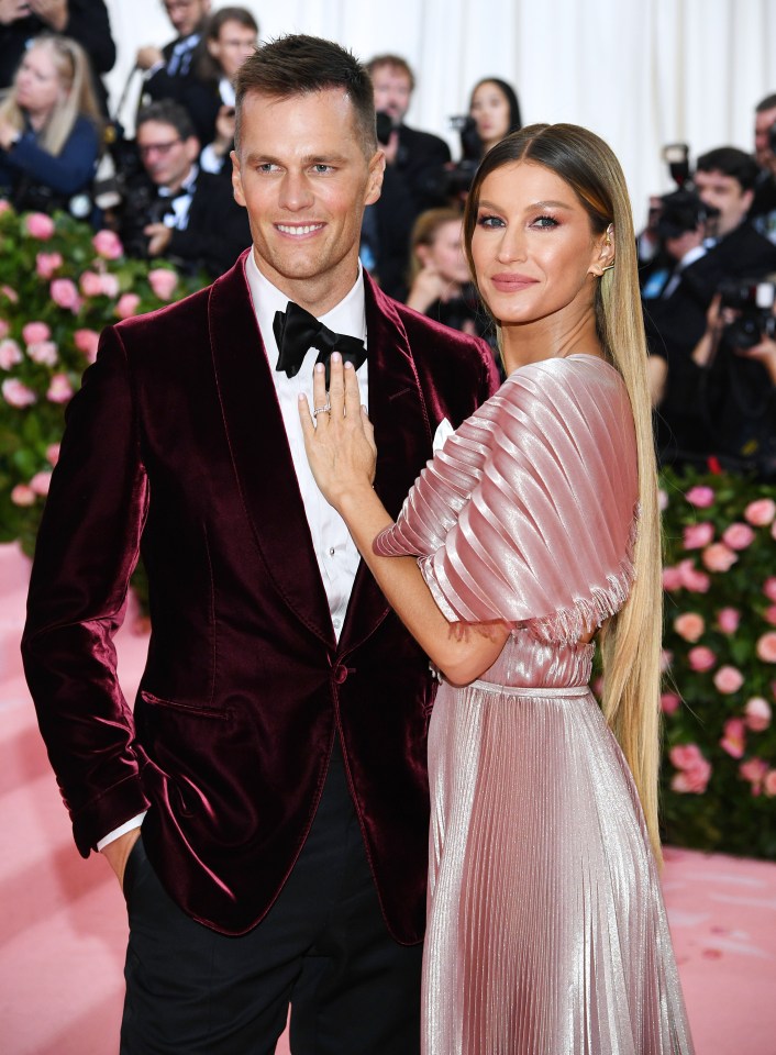 Gisele Bündchen and Tom Brady at the Met Gala.