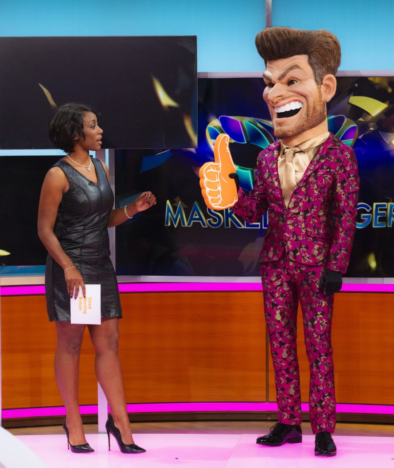 Scarlette Douglas and Joel Dommett on Good Morning Britain.