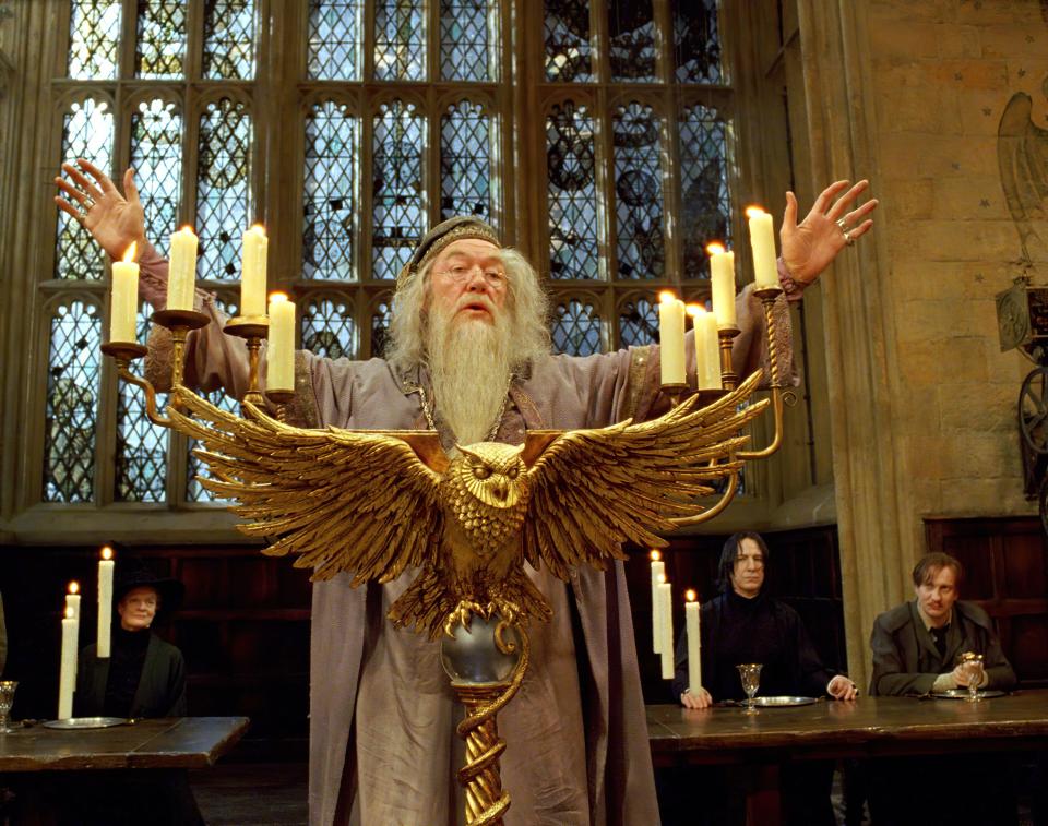 Michael Gambon as Albus Dumbledore in Harry Potter and the Prisoner of Azkaban.
