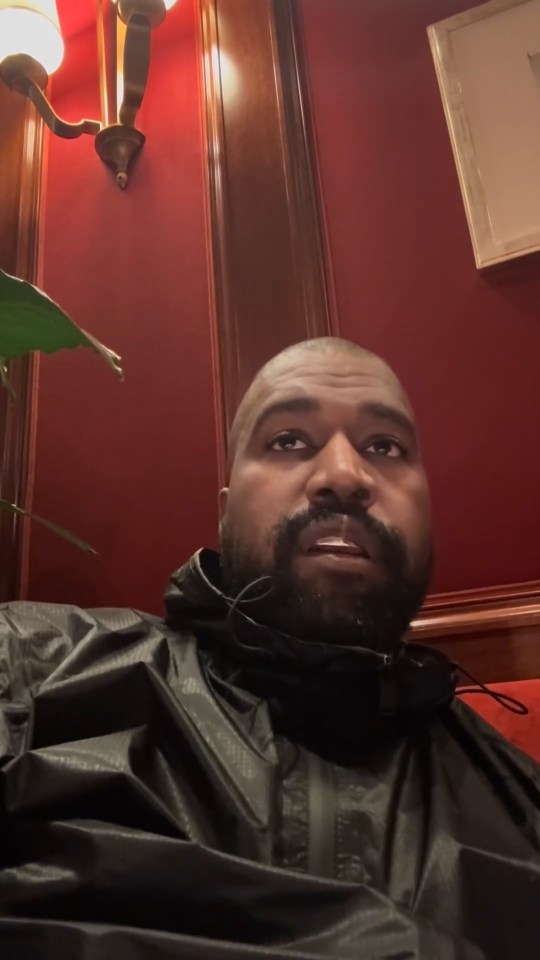 Kanye West speaking in a video.