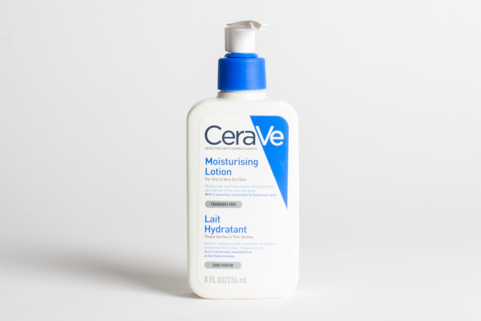 CeraVe Moisturizing Lotion bottle.
