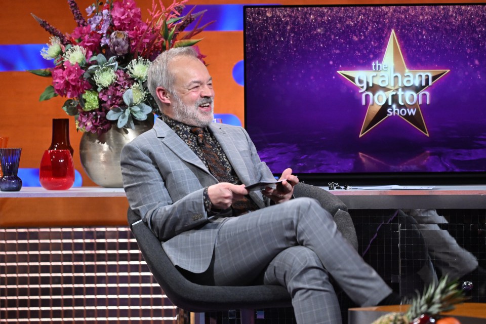 Graham Norton on the set of his show.