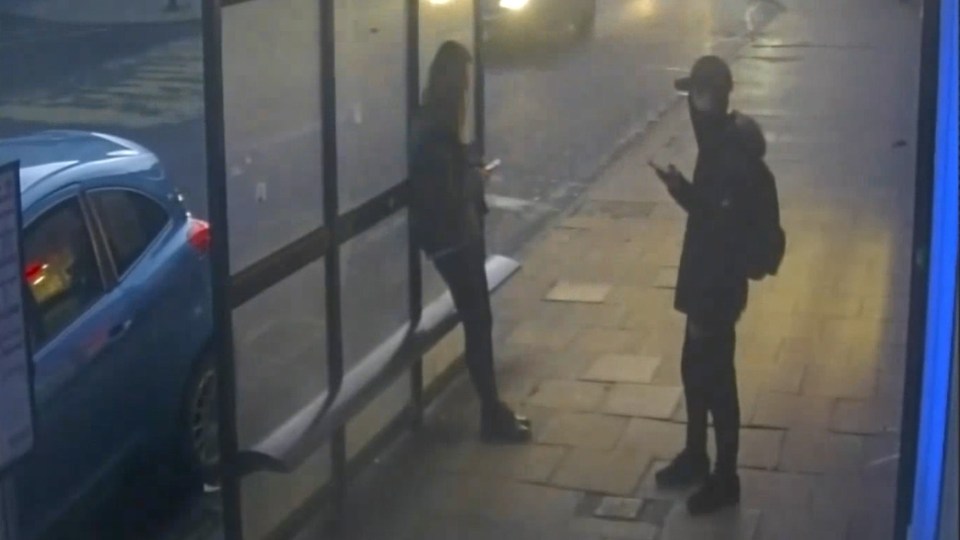 CCTV image of Logan MacPhail and Holly Newton before a fatal stabbing.