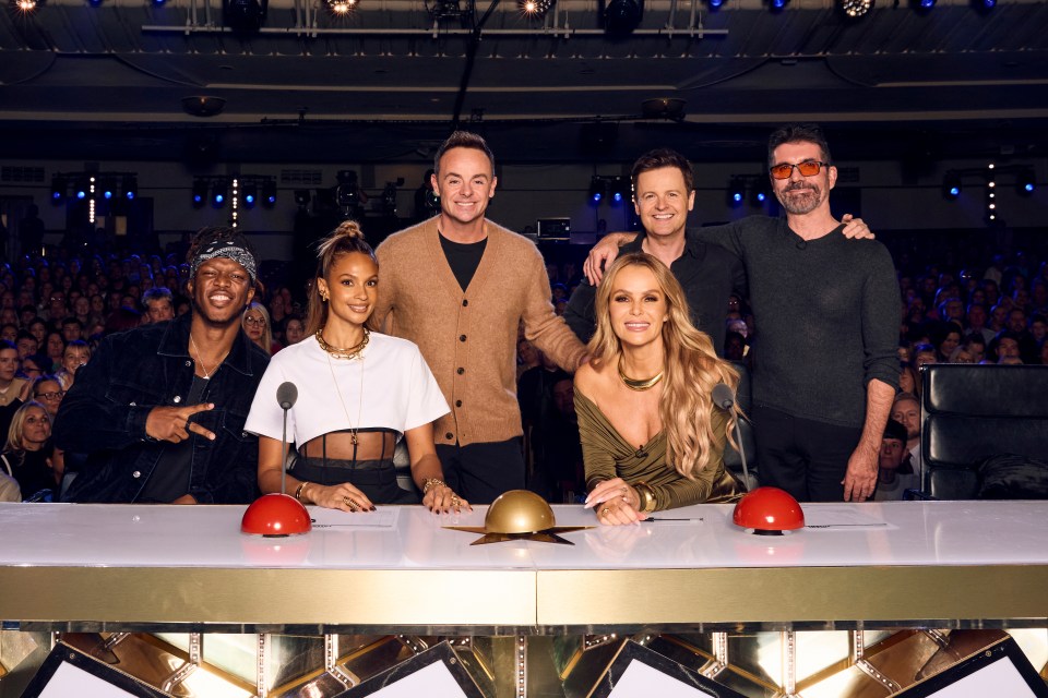 Britain's Got Talent Judges</p>
<p>Simon Cowell, Amanda Holden, KSI, Alesha Dixon and Ant and Dec</p>
<p>ITV