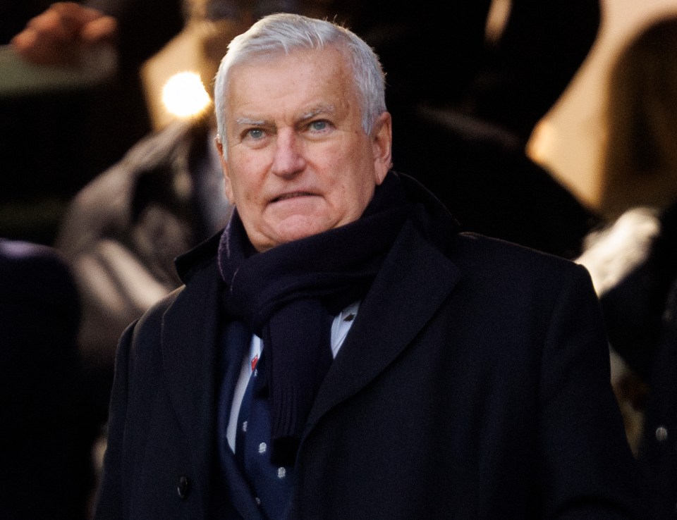 Photo of Bill Sweeney, RFU Chief Executive, at a rugby match.