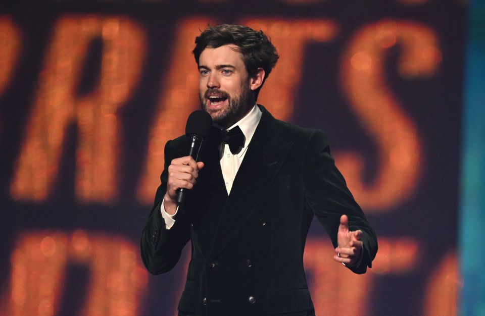 Jack Whitehall speaking at the BRIT Awards.