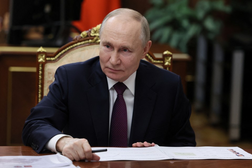 Russian President Vladimir Putin attends a meeting with Head of the Republic of Tatarstan Rustam Minnikhanov in Moscow, Russia March 3, 2025. Sputnik/Mikhail Metzel/Pool via REUTERS ATTENTION EDITORS - THIS IMAGE WAS PROVIDED BY A THIRD PARTY.