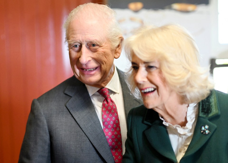 King Charles III and Queen Camilla visiting Broighter Gold Farm.