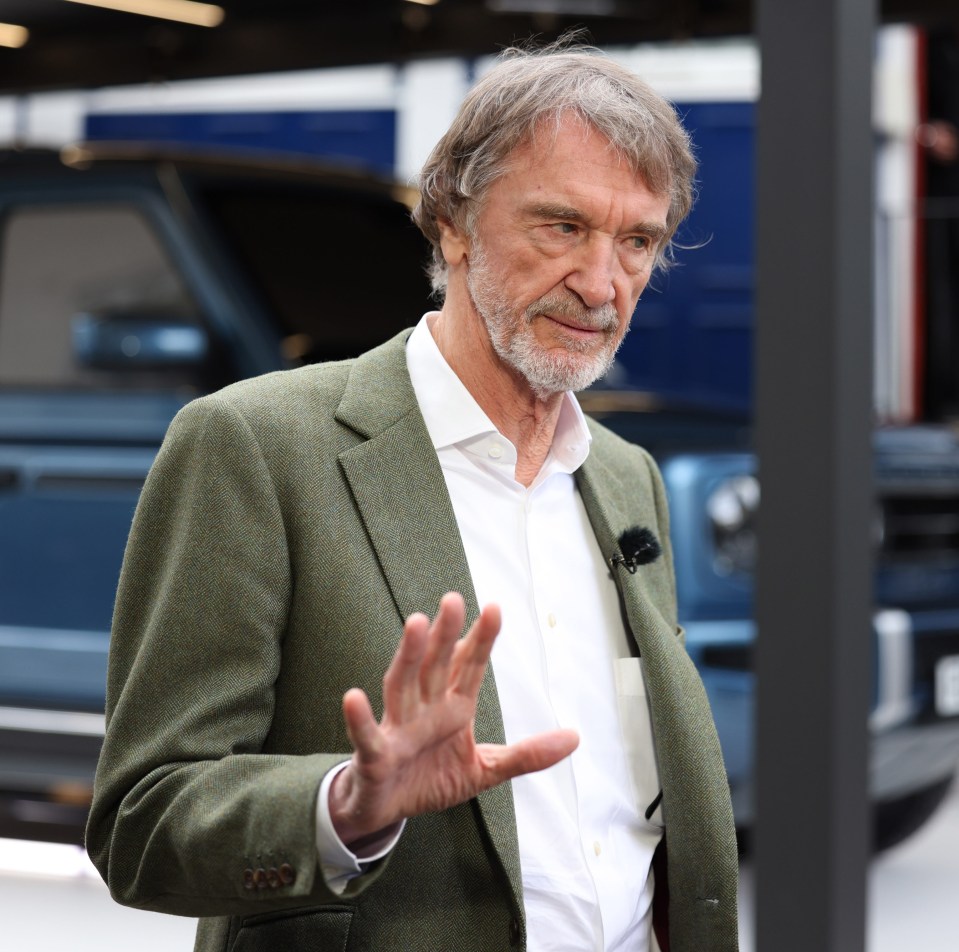 Jim Ratcliffe, founder of Ineos Automotive, at the unveiling of the Ineos Fusilier electric SUV.