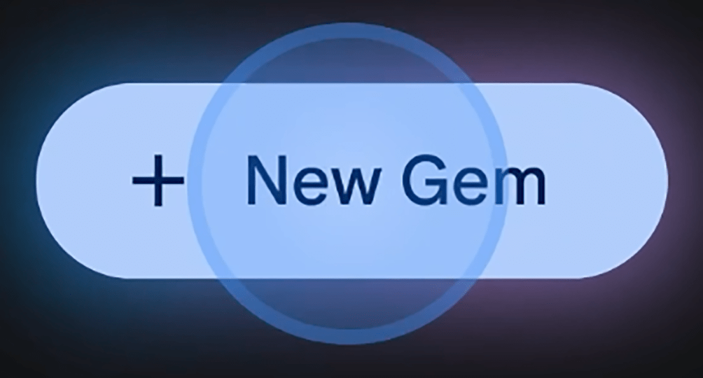 Button that says "+ New Gem"
