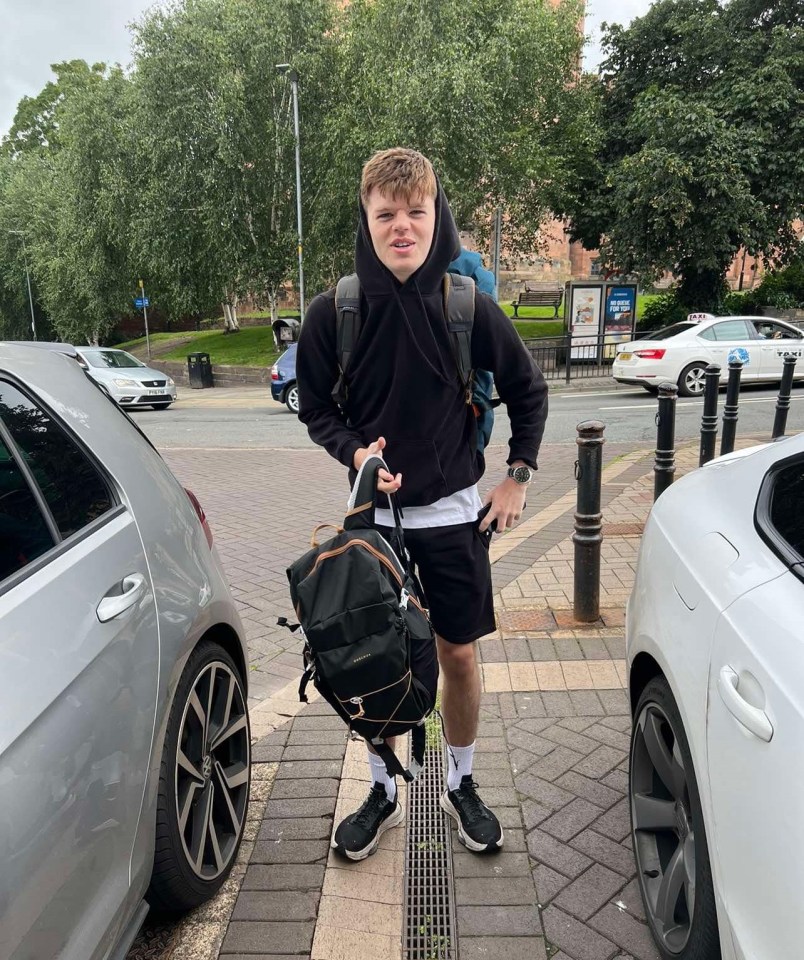 Photo of Owen Haggerty, a British Royal Navy sailor, before his deployment.