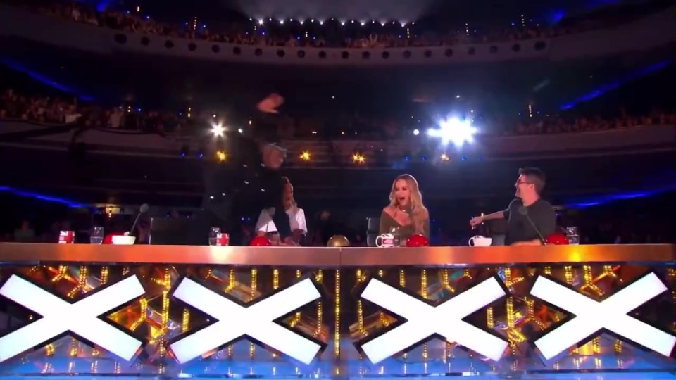 KSI receiving a Golden Buzzer on Britain's Got Talent.