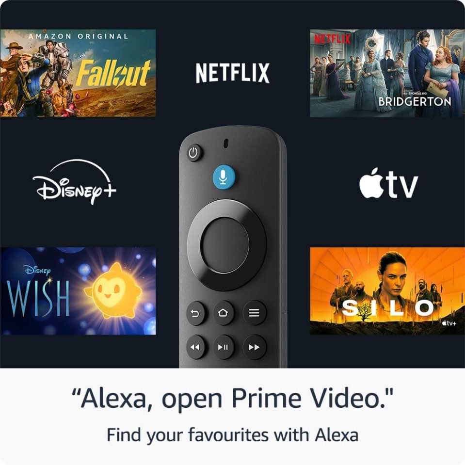 Amazon Firestick</p>
<p>TAKEN WITHOUT PERMISSION http://www.amazon.co.uk/Amazon-Stick-Remote-controls-streaming/dp/B0CQN8PP9G
