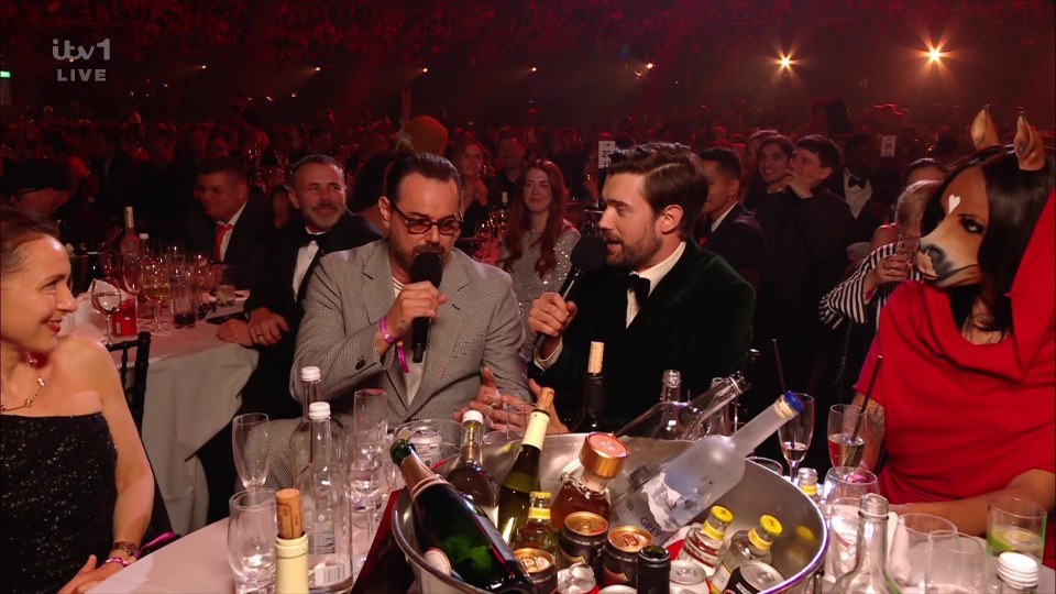Danny Dyer using profanity on live TV.