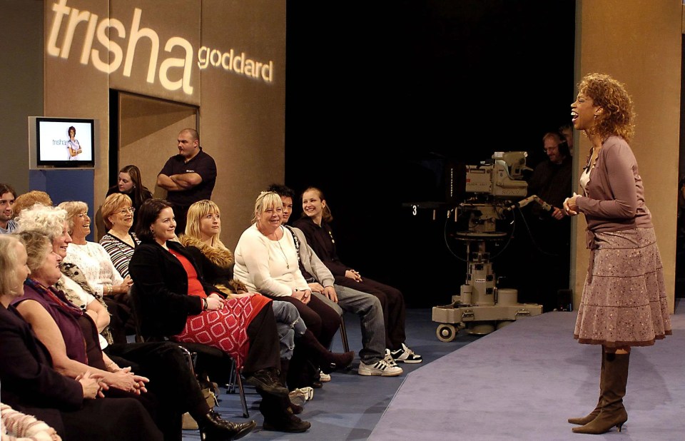 Trisha Goddard with audience members on her new show.