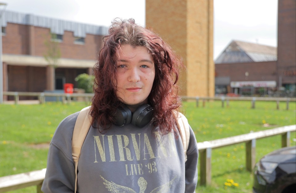 Portrait of Kacper Krystek, a theology student.