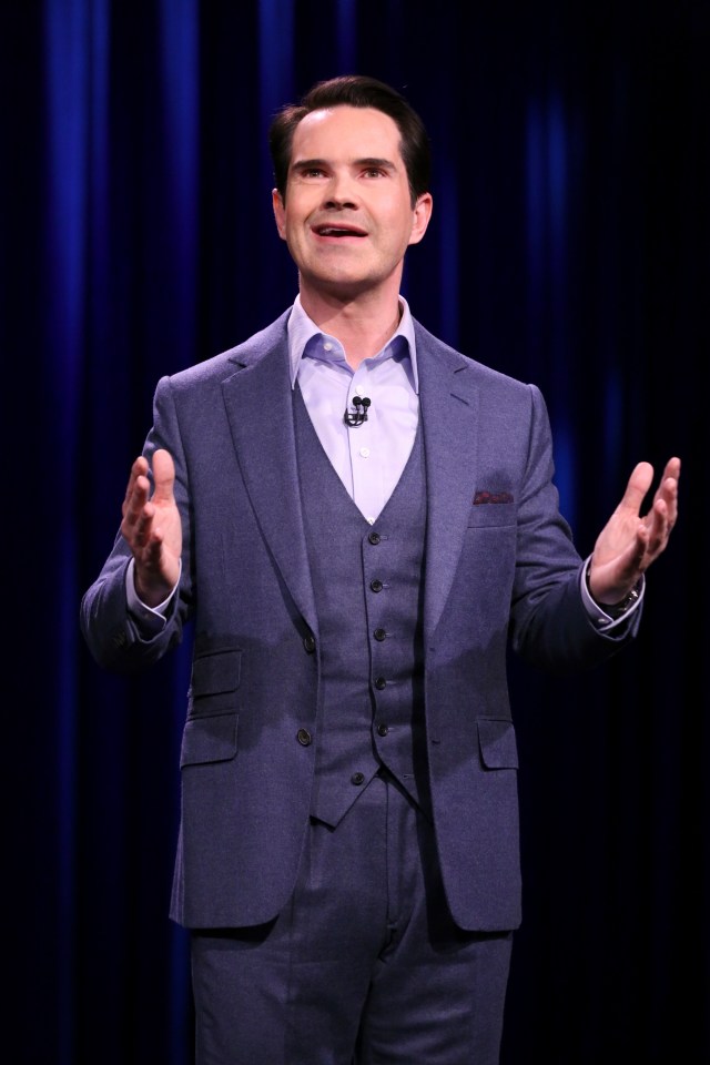 Jimmy Carr performing on The Tonight Show Starring Jimmy Fallon.