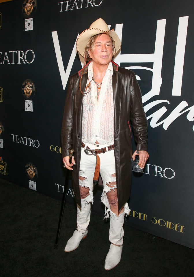 Mickey Rourke at an event.