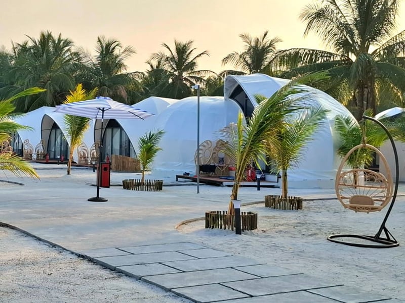 Bangaram Island resort in Lakshadweep, India.