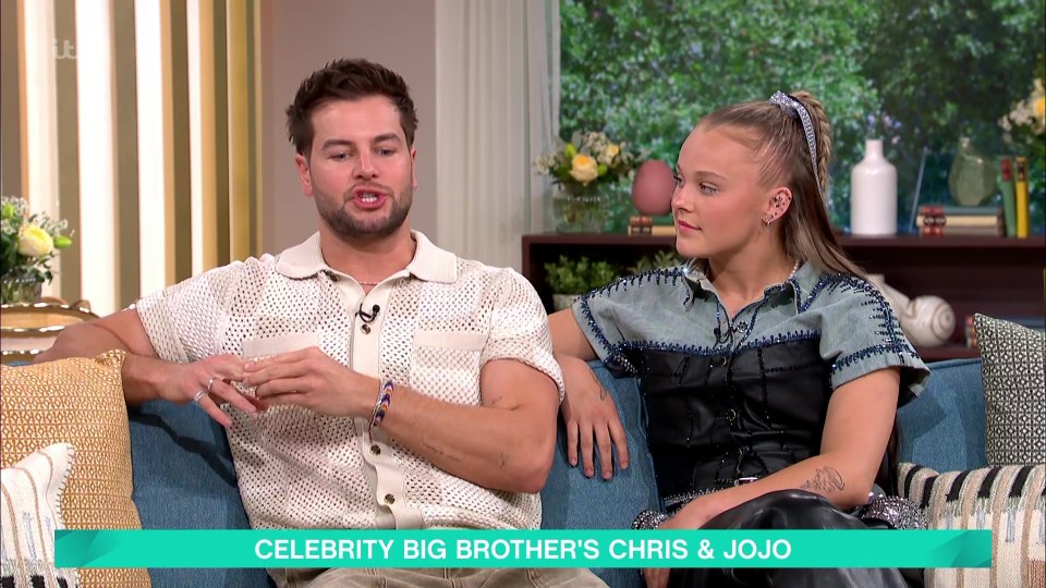 Chris Hughes and JoJo Siwa on This Morning.