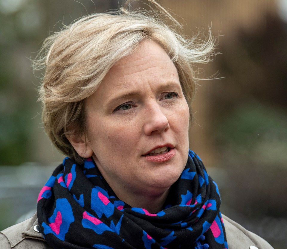 Stella Creasy, MP, speaking to the media about the budget.