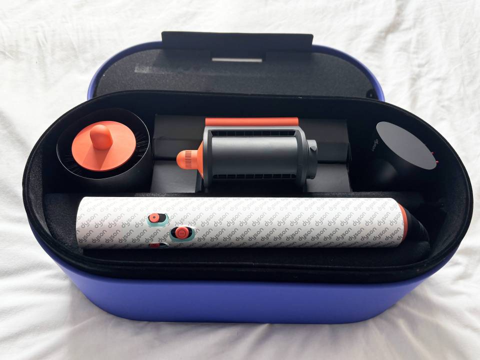 Dyson Airwrap in its carrying case.