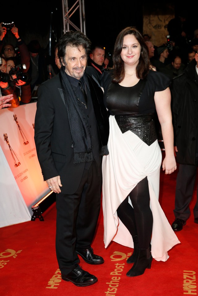 Al Pacino and his daughter Julie Marie Pacino at the Golden Camera Awards.