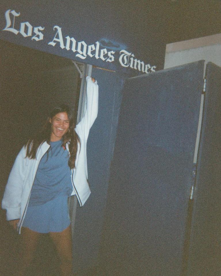 Emma Raducanu in Los Angeles.