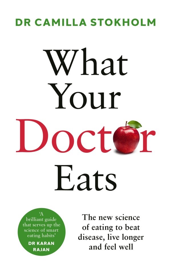 Book cover: What Your Doctor Eats, by Dr. Camilla Stockholm.