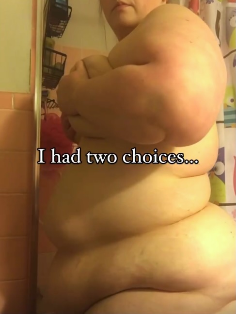 Woman's before-and-after weight loss photos.