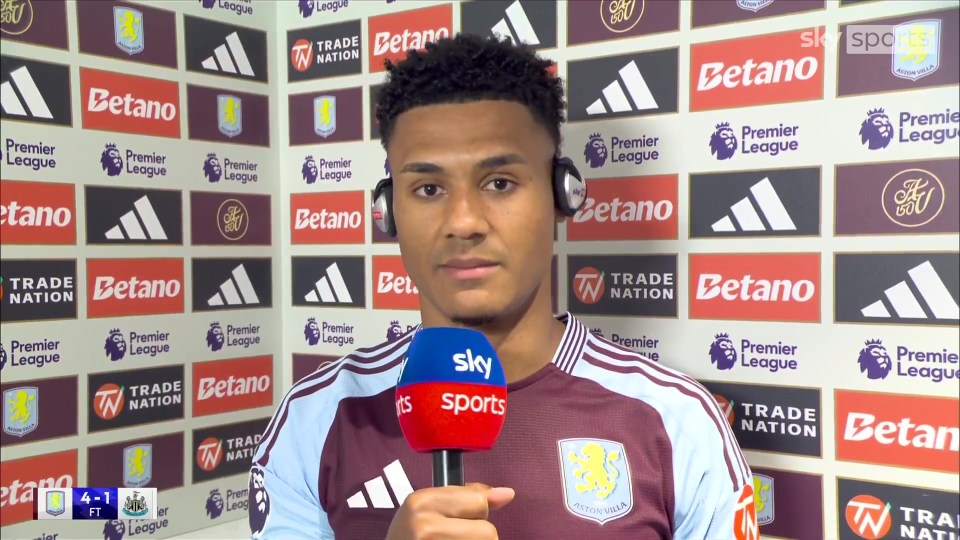 Ollie Watkins in a post-match press conference.