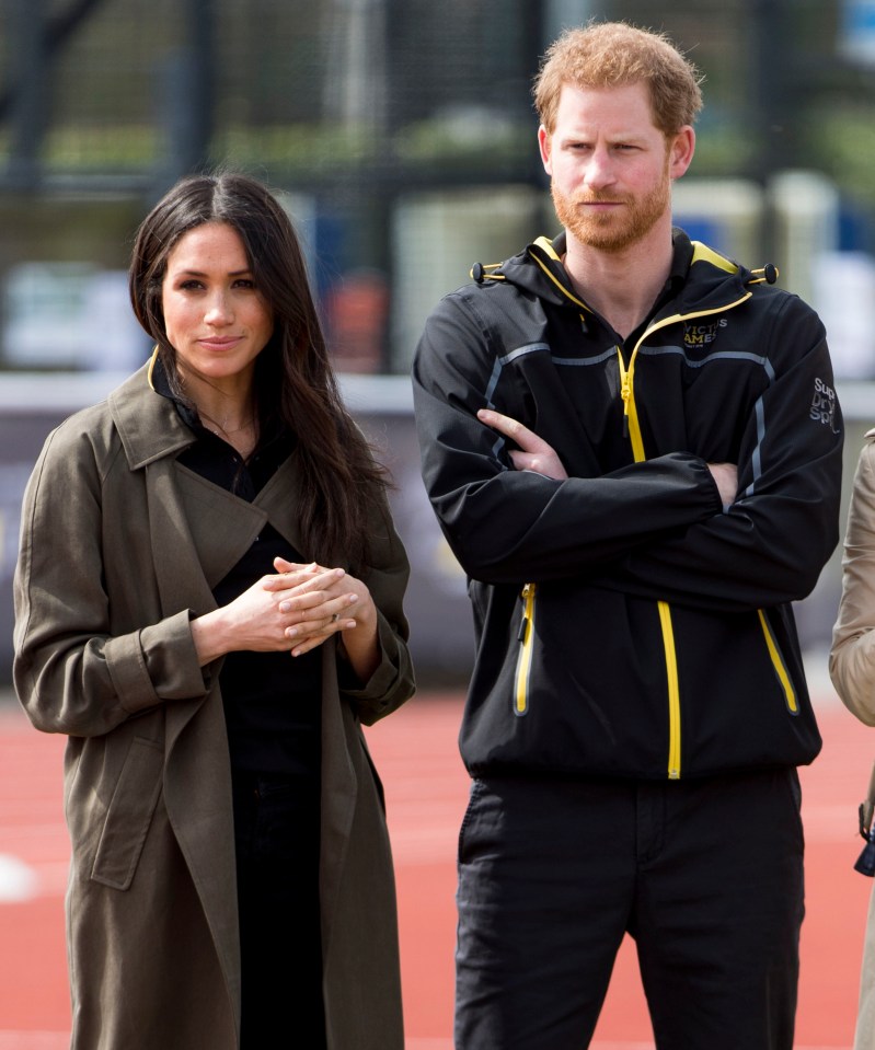 Prince Harry and Meghan Markle at the Invictus Games trials.