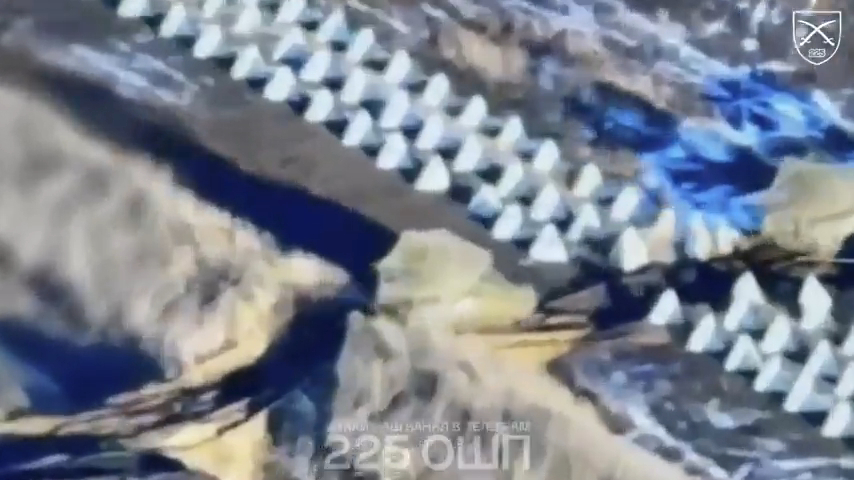 Video still showing Ukrainian forces near Demidovka.