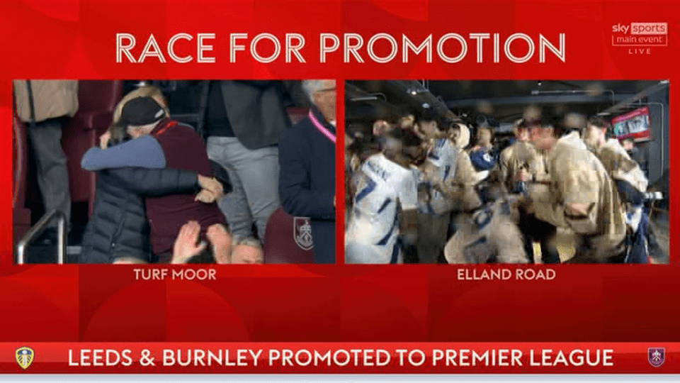 Leeds and Burnley promoted to the Premier League.