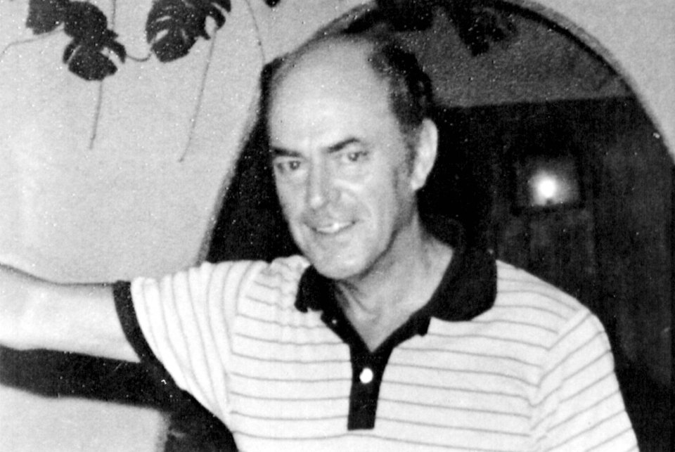 Black and white photo of Peter Hurburgh, the first victim of the M25 murders.