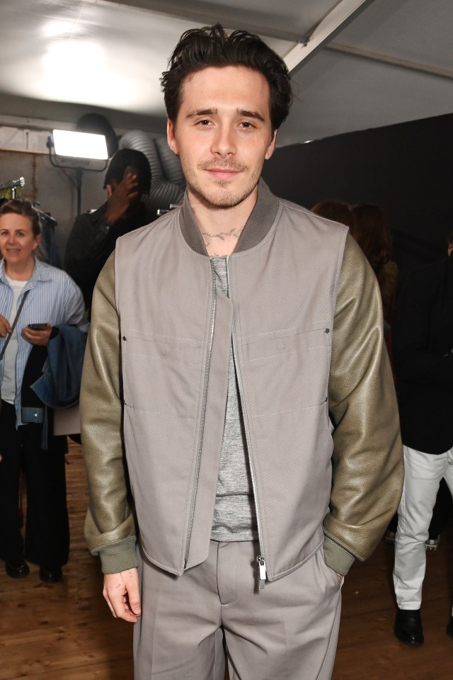 Brooklyn Beckham at the Dior Homme Spring/Summer 2025 show.