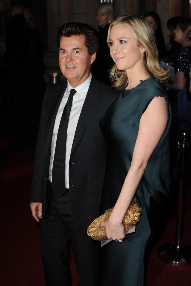 Simon Fuller and his wife Natalie Swanston at the British Fashion Awards.
