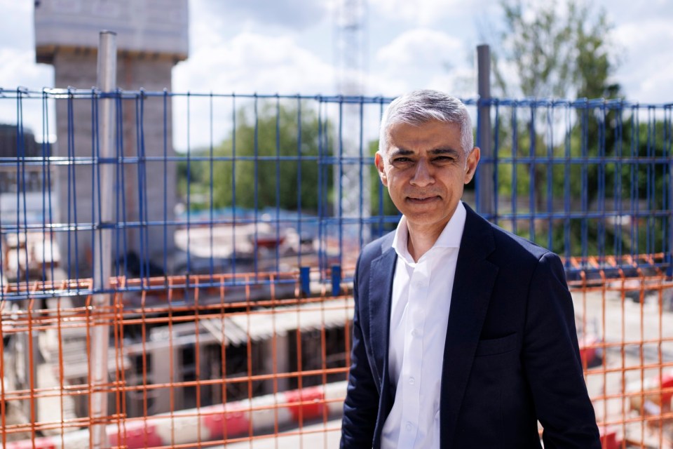 epa12086381 Mayor of London Sadiq Khan poses to the members of the media after delivering a speech at a building construction site in Kidbrooke Village, Greenwich, London, Britain, 09 May 2025. The Mayor has announced plans to build homes on some of London's green belt land in an attempt to try and tackle the city's housing crisis with more affordable housing options. EPA/TOLGA AKMEN