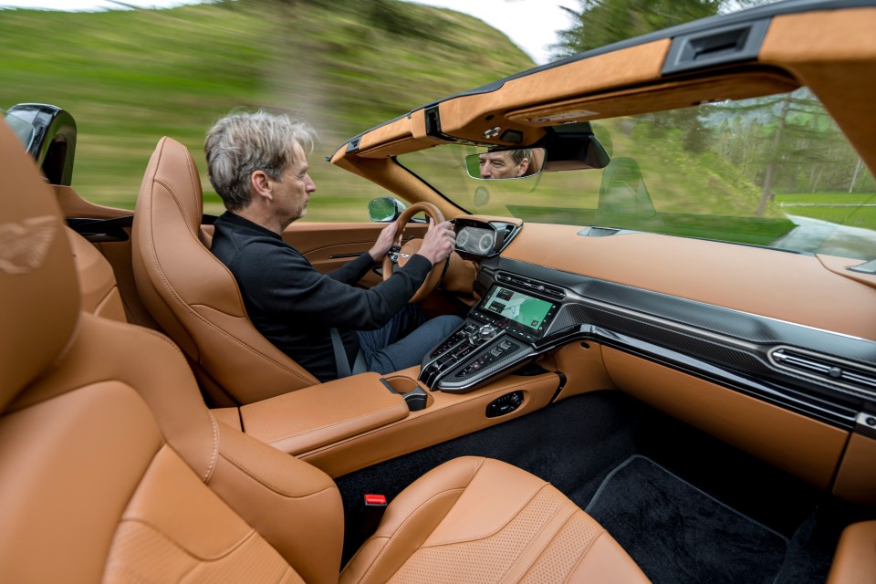 Aston Martin Vanta interior.