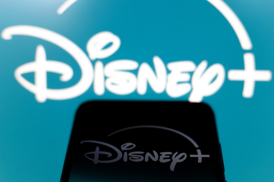 Disney+ logo on a smartphone screen.