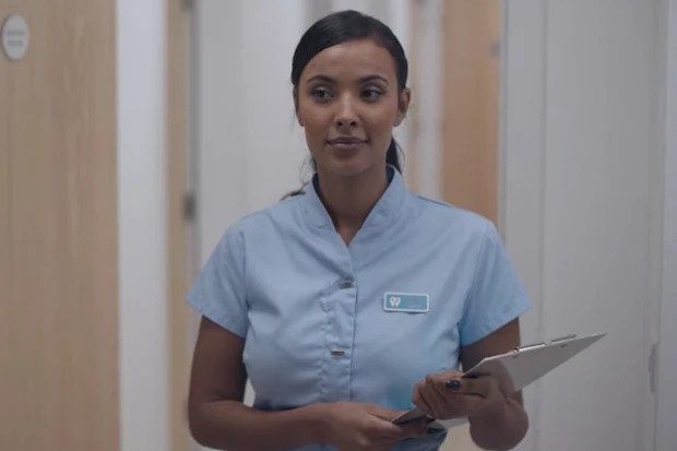 Maya Jama as Sandra in Netflix's *The Dutchess*.