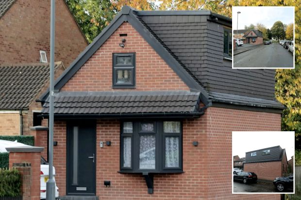An image collage containing 3 images, Image 1 shows A brick garage converted from a house, Image 2 shows A brick garage on a residential street, Image 3 shows A brick garage with a dark gray roof and two dormer windows