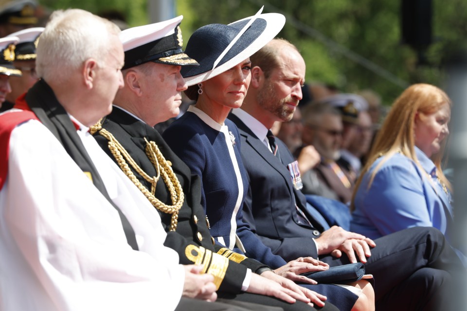 The Prince and Princess of Wales at a ship naming ceremony.