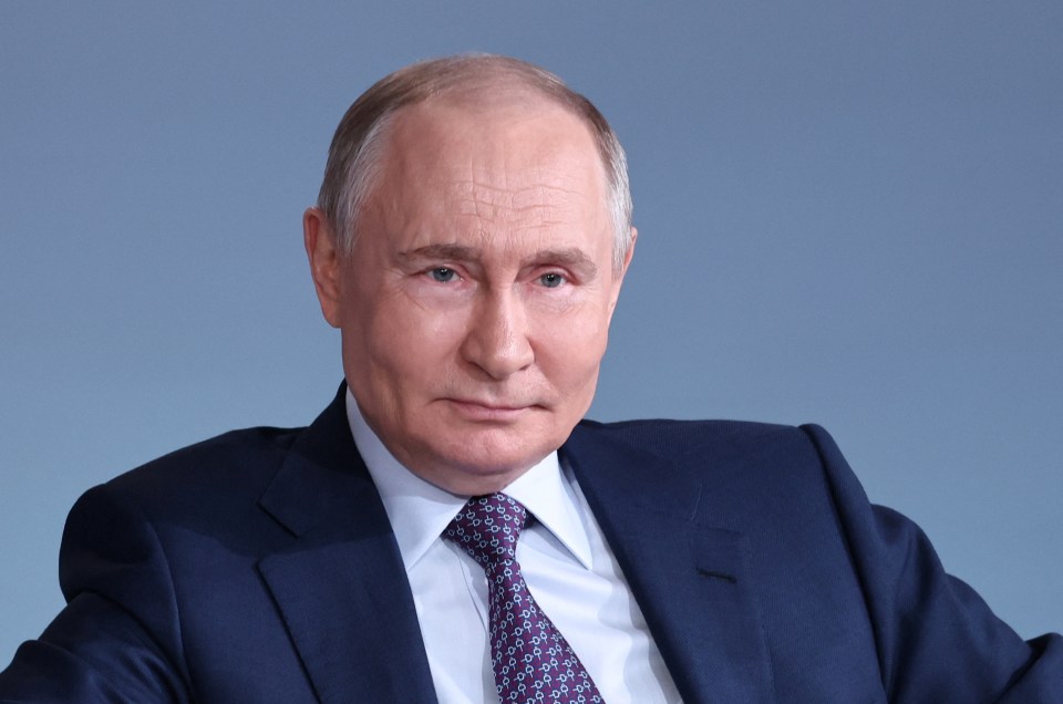 Vladimir Putin in a suit.
