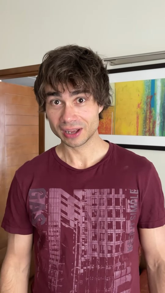 Alexander Rybak speaking to the camera.