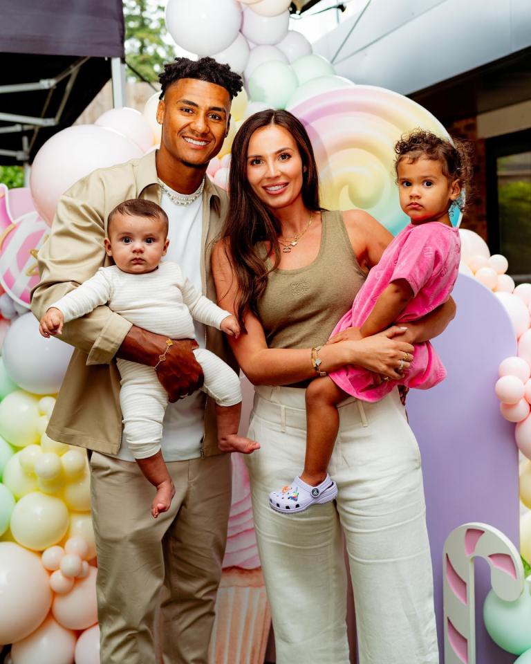 Ollie Watkins and his family.