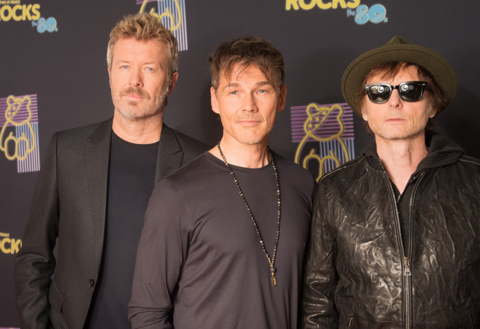 a-ha band members at BBC Children in Need event.
