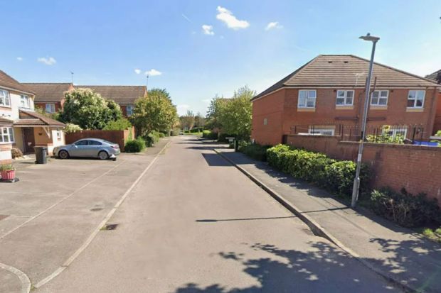 An image collage containing 1 images, Image 1 shows Residential street with houses and a car