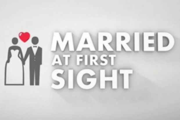 An image collage containing 1 images, Image 1 shows Married at First Sight Australia logo